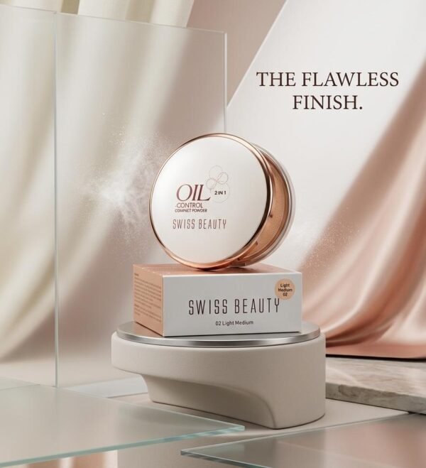 OIL CONTROL  COMPACT POWDER (LIGHT MEDIUM 02)