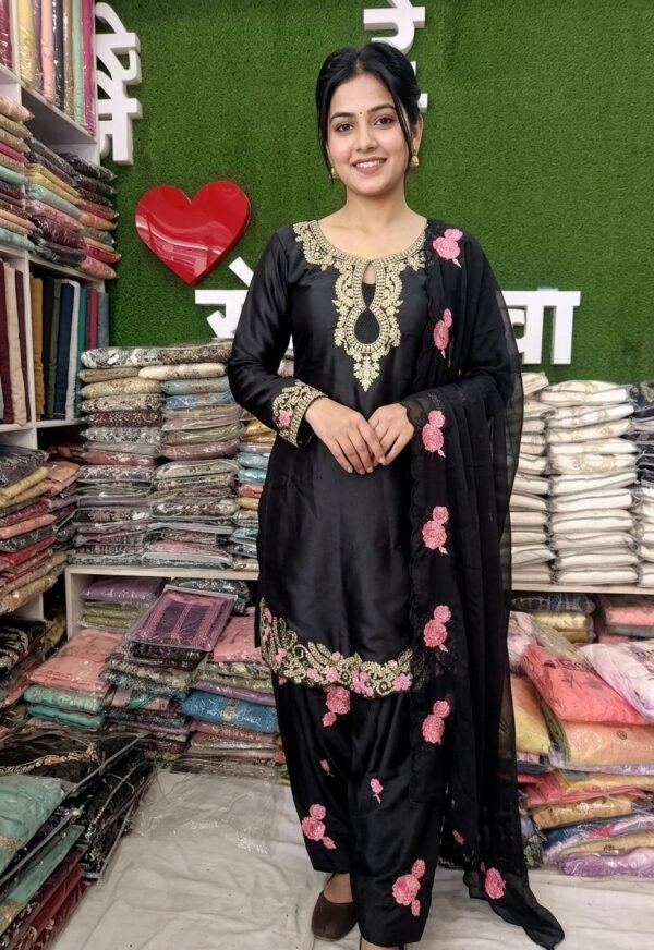 Premium Black FARSHI Salwar Suit Set