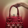 maroon bridal jelly handbag