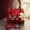 maroon bridal jelly handbag