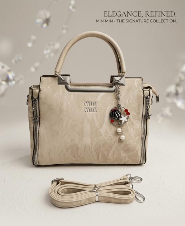 The Luxe Marble-Texture Handbag