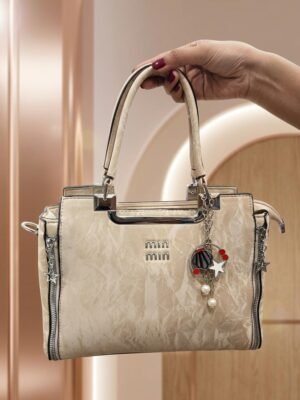 The Luxe Marble-Texture Handbag