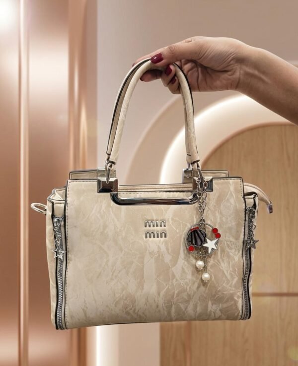 The Luxe Marble-Texture Handbag