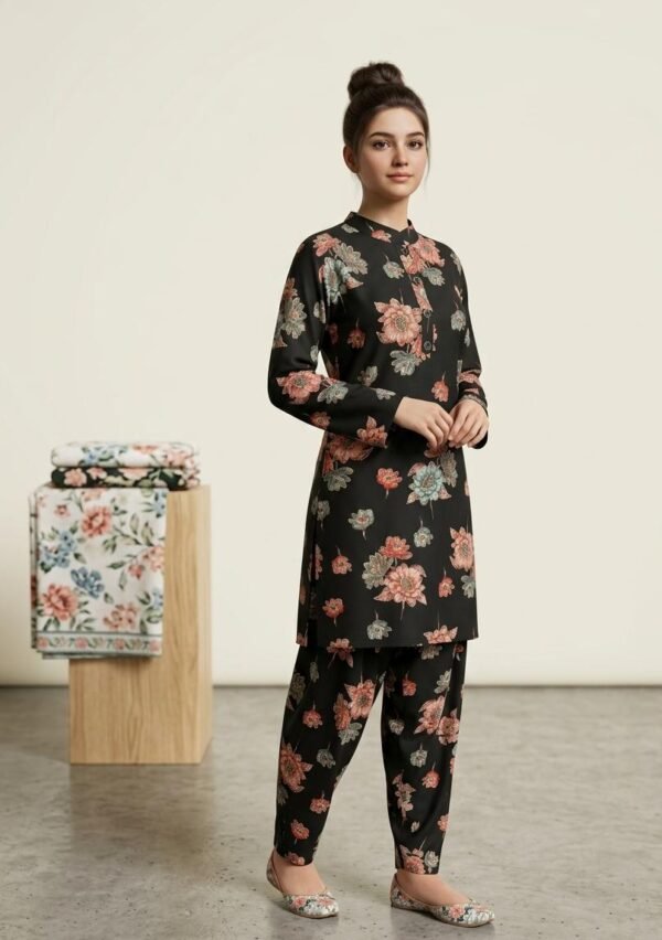 Floral Cotton Loungewear Suit Set