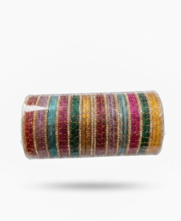 RAINDROP GLASS Bangle SET MULTI-COLOR 2.6