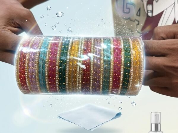 RAINDROP GLASS Bangle SET MULTI-COLOR 2.6