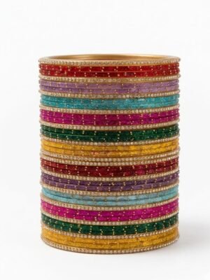 RAINDROP GLASS Bangle SET MULTI-COLOR 2.6