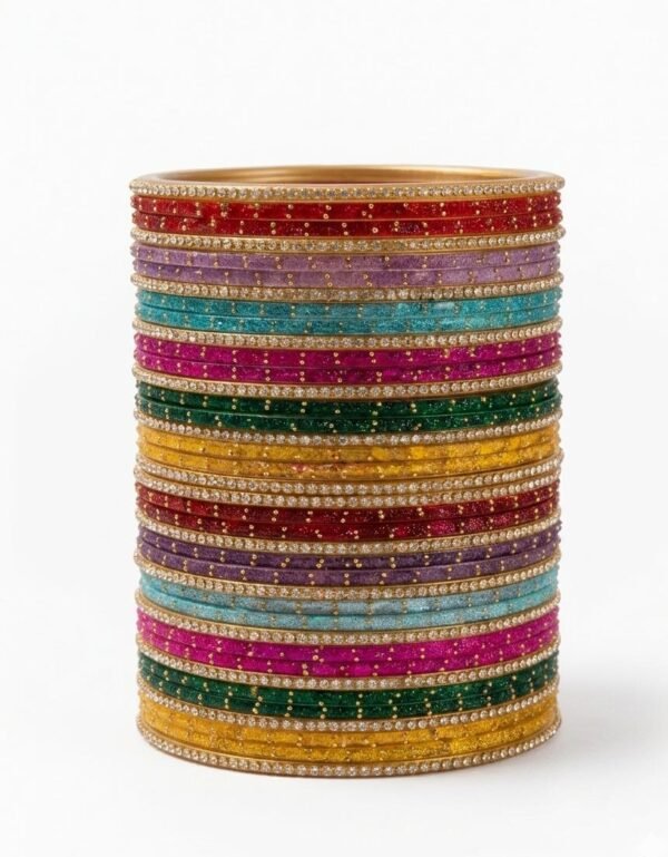 RAINDROP GLASS Bangle SET MULTI-COLOR 2.6