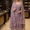 Embroidered & Organza Salwar Suit Set