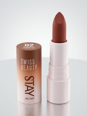 Swiss Beauty Stay All Day Lipstick – 02 spicy