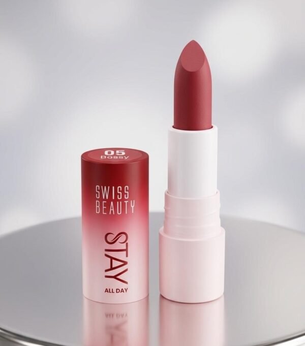 Swiss Beauty Stay All Day Lipstick – 05 bossy