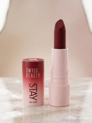 Swiss Beauty Stay All Day Lipstick – 08 classy
