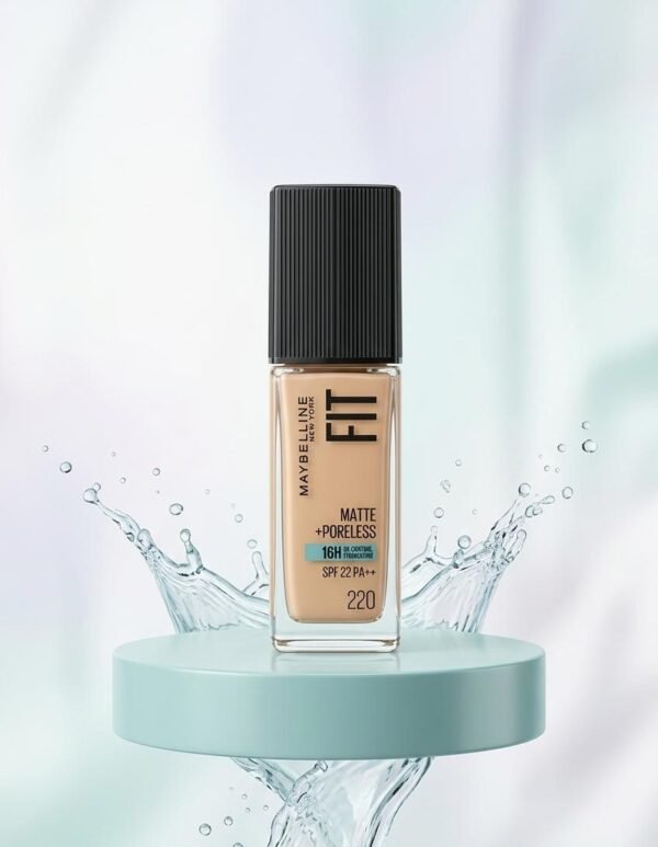 Maybelline New York Fit Me Matte + Poreless Foundation (Shade 220)