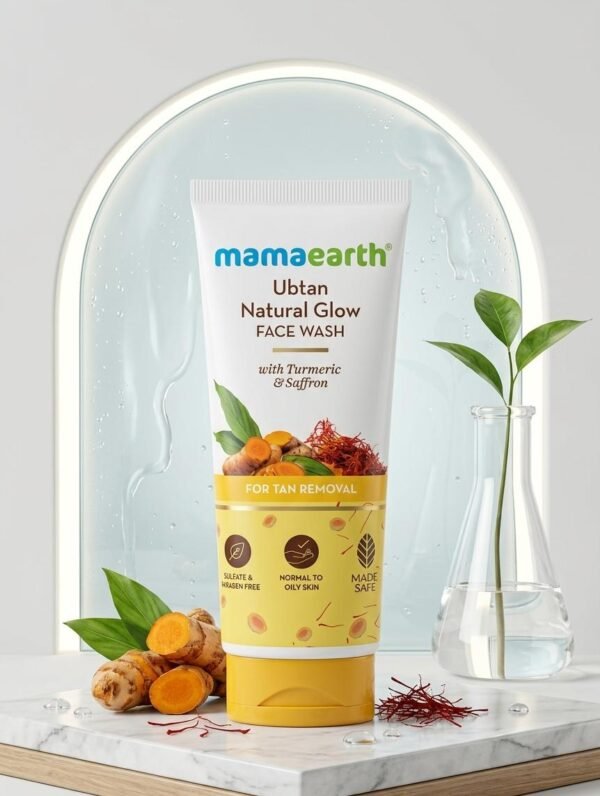 Mamaearth Ubtan Natural Glow Face Wash (with Turmeric & Saffron)