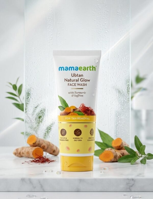 Mamaearth Ubtan Natural Glow Face Wash (with Turmeric & Saffron)
