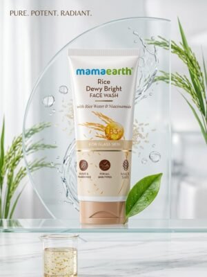 Mamaearth Rice Dewy Bright Face Wash
