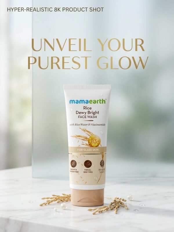 Mamaearth Rice Dewy Bright Face Wash