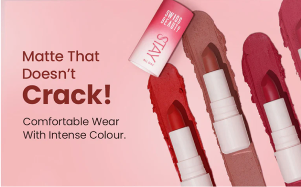Swiss Beauty Stay All Day Lipstick – 10 foxy