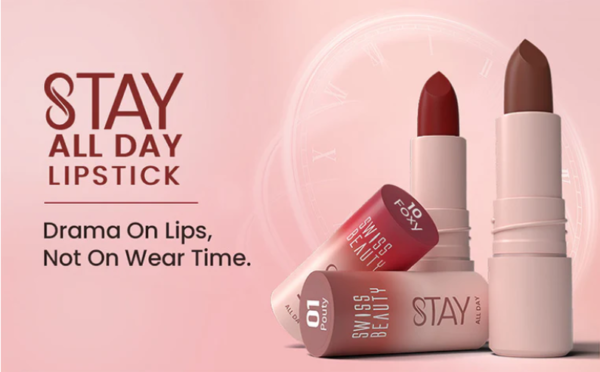 Swiss Beauty Stay All Day Lipstick – 10 foxy
